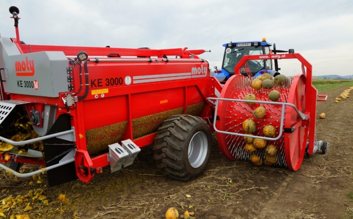 Pumpkin seed harvester KE 3000 mechanic